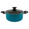 Ginny's 22-Piece Ceramic Cookware Set, Island Blue, large