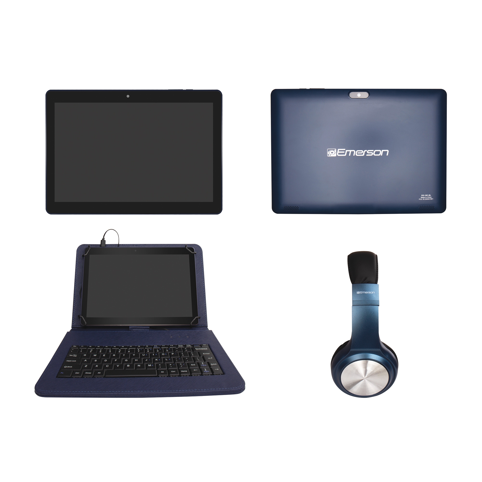 Emerson 10" Tablet Bundle, Navy, large