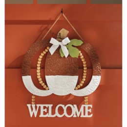 Pumpkin Welcome Sign, , large