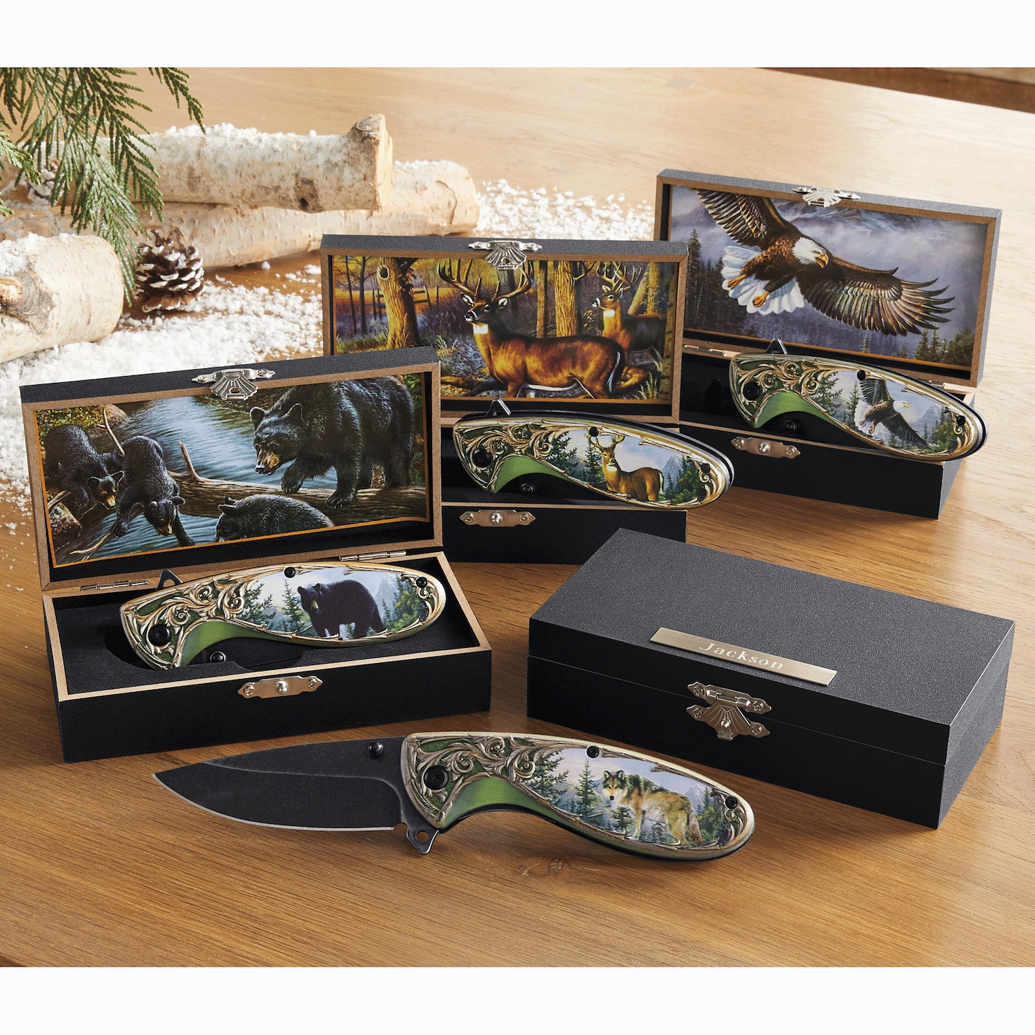 Wildlife Knife In Box | Swiss Colony Wildlife Knife In Box | Swiss Colony