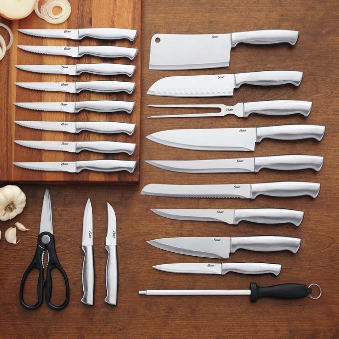 Oster 22-Piece Baldwyn Cutlery Set, , large
