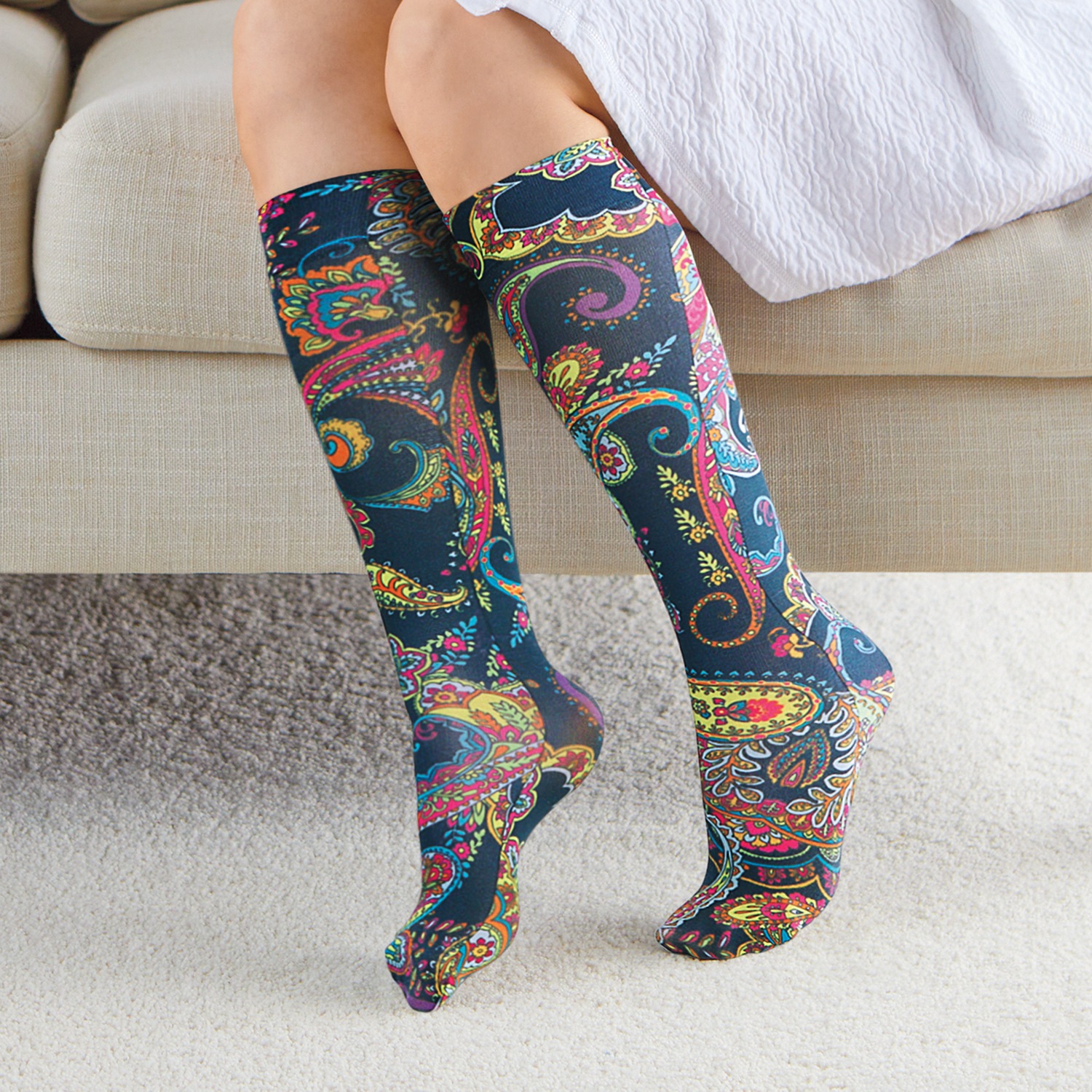 Celeste Stein Mild Patterned Compression Socks Swiss Colony