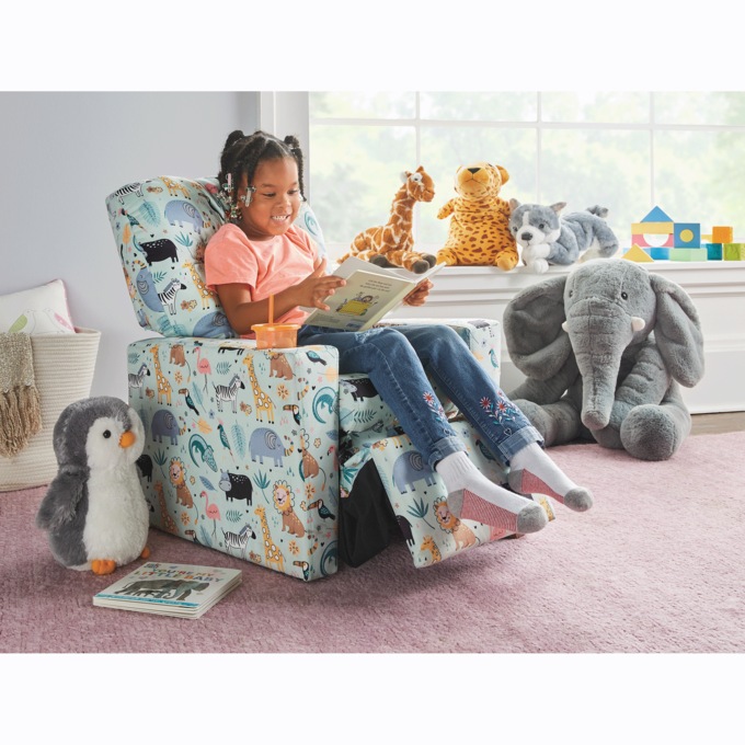 Kids Recliner with Cup Holder, , large