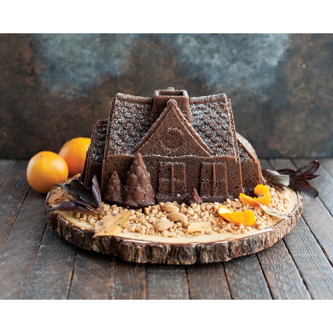 Nordic Ware Gingerbread House Bundt Pan, , large