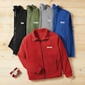 Personalized Men's Fleece Jacket with Front Zipper and Embroidered Name, , large