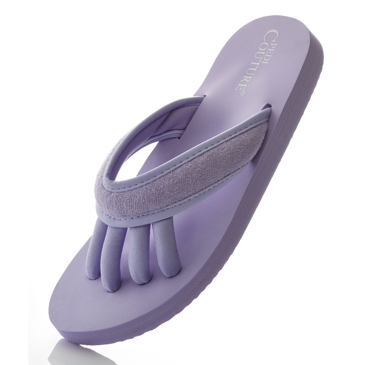 Pedicure flip flops with toe hot sale separators