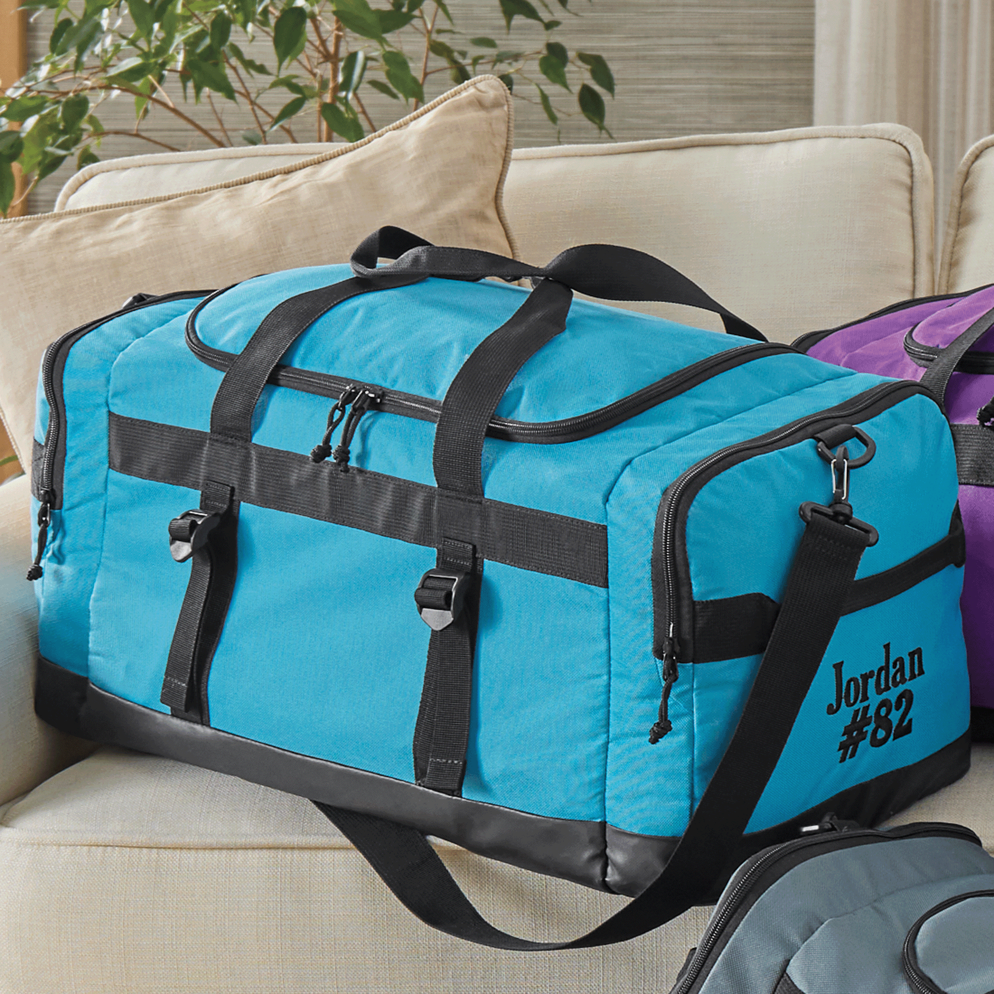 Montgomery Ward Personalized 24-inch Duffel, Teal, large