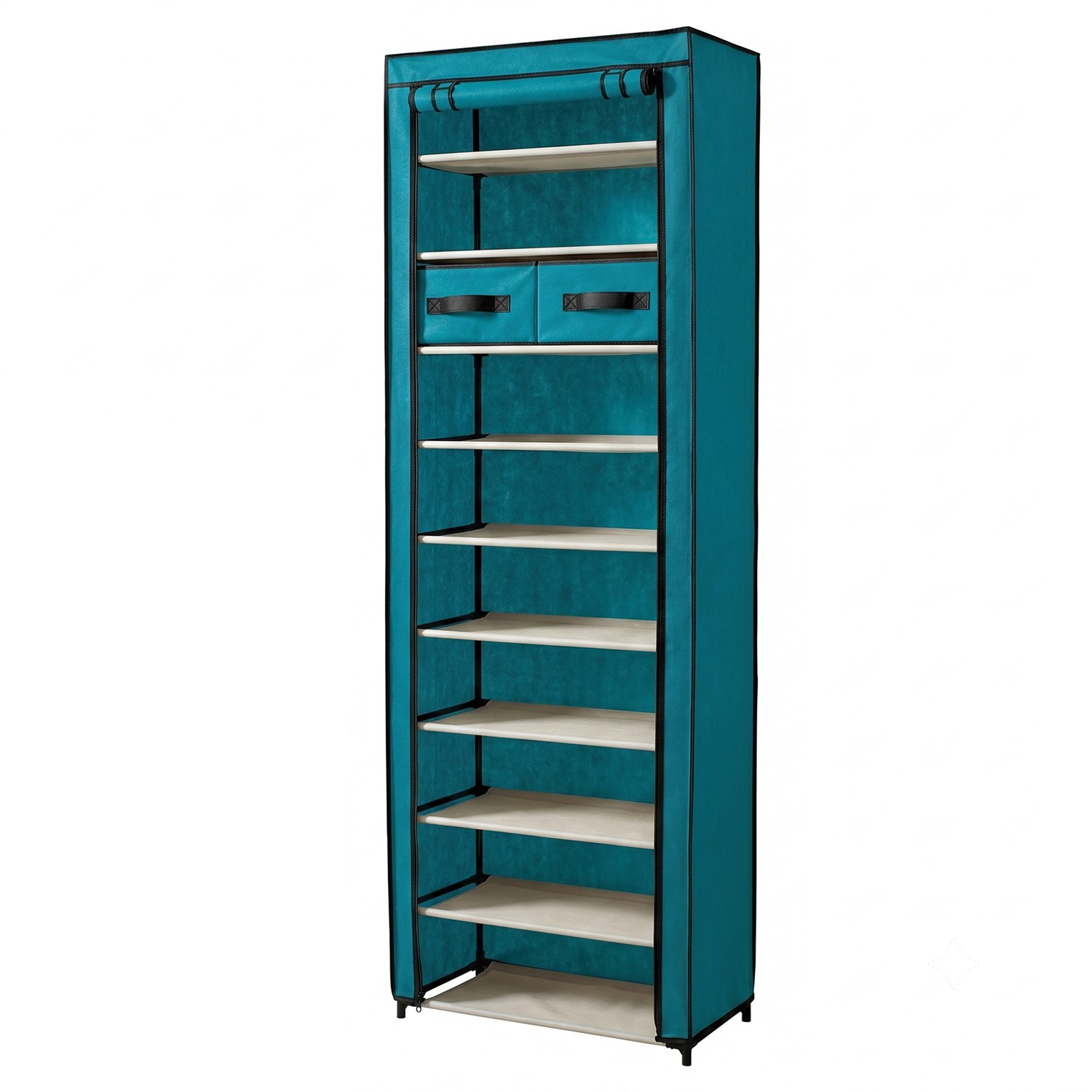 Tall 10-Layer Fabric Shoe Storage Organizer | Swiss Colony