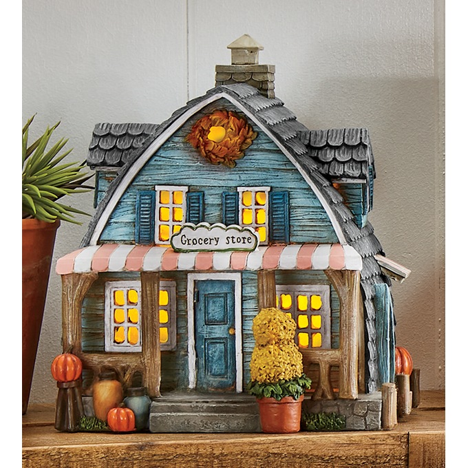 Lighted Harvest Town, , large