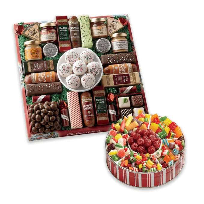27 Favorites & Traditional Christmas Candy Food Gift Bundle by The Swiss Colony, , large