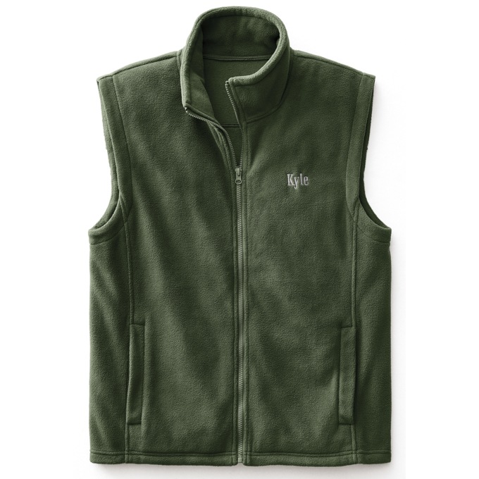 Men&#39;s Personalized Fleece Vest, , large