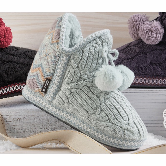 MUK LUKS Amira Slipper Bootie Swiss Colony
