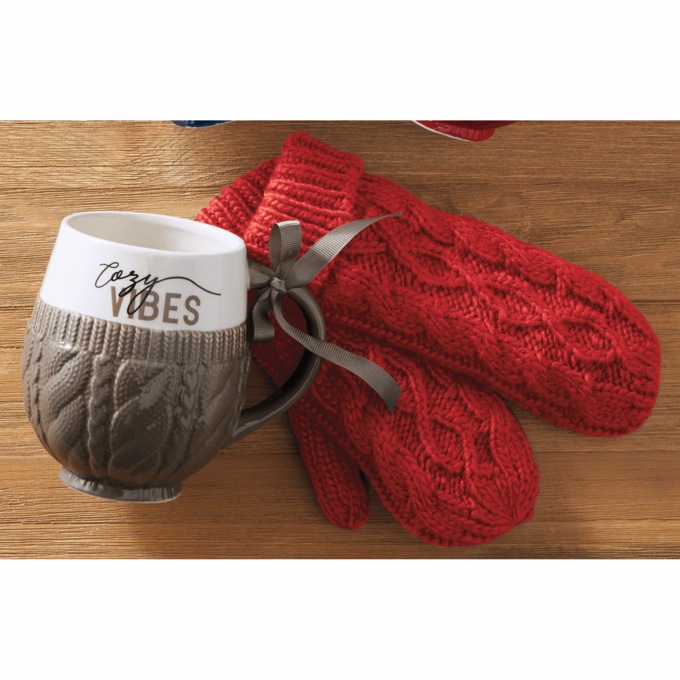 2-Piece Mitten and Mug Set, , large