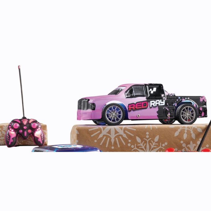 RC Truck with Dazzling Lights, Pink, large