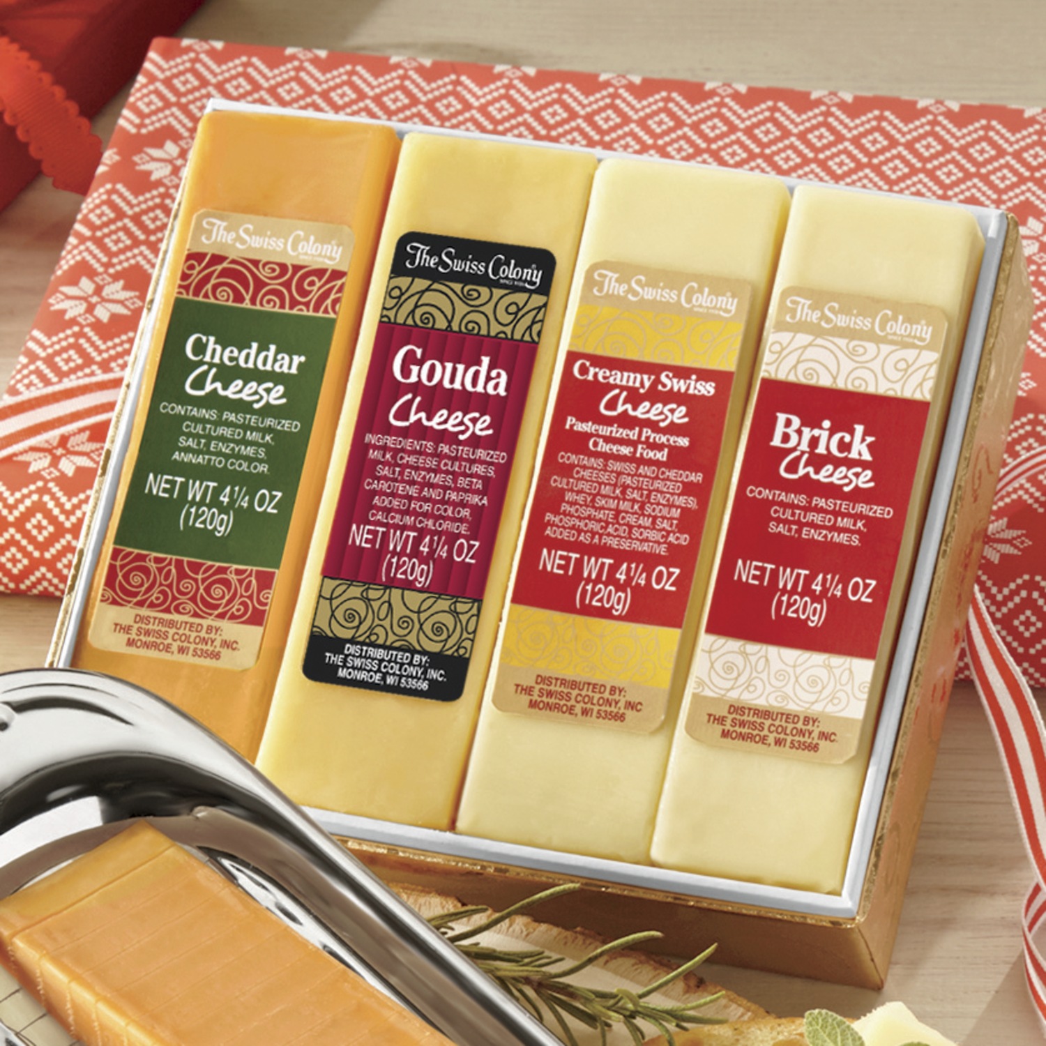 Cheese Bars with Slicer Swiss Colony