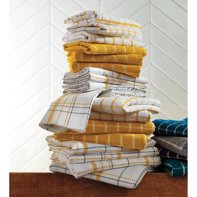 Bright colored top kitchen towels