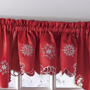 Sparkling Snowflake Valance, , large