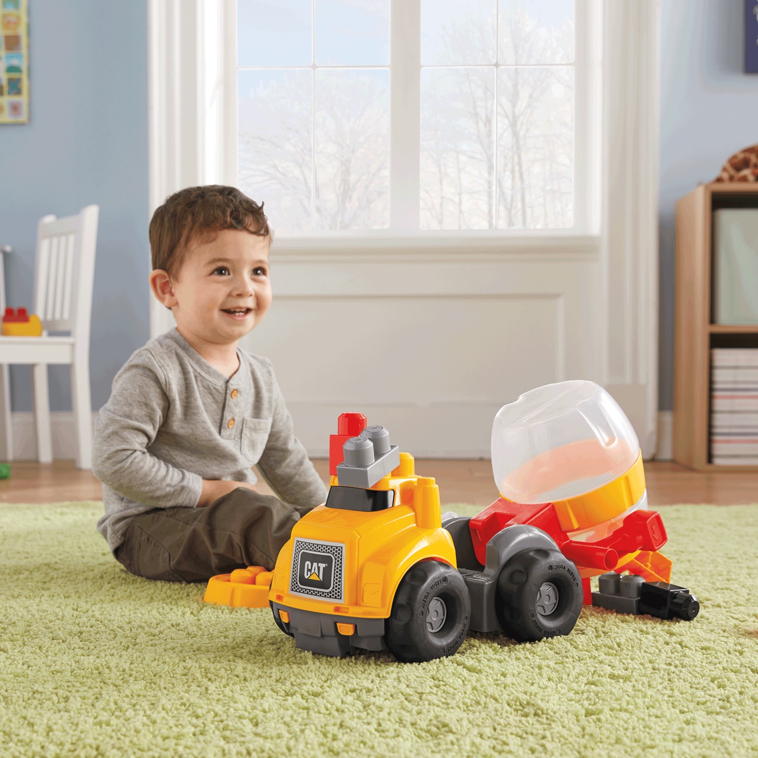 Cat cement mixer toy new arrivals