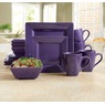16-Piece Solid Square Dinnerware Set, , large