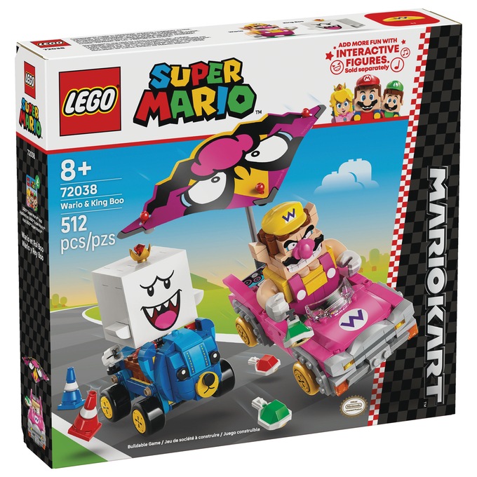 LEGO Super Mario Mario Kart – Wario & King Boo, , large