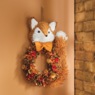 Fox Wood Curl Wall Wreath Hanging, Multi, large