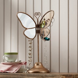 Butterfly Mirror and Earring Holder, , large