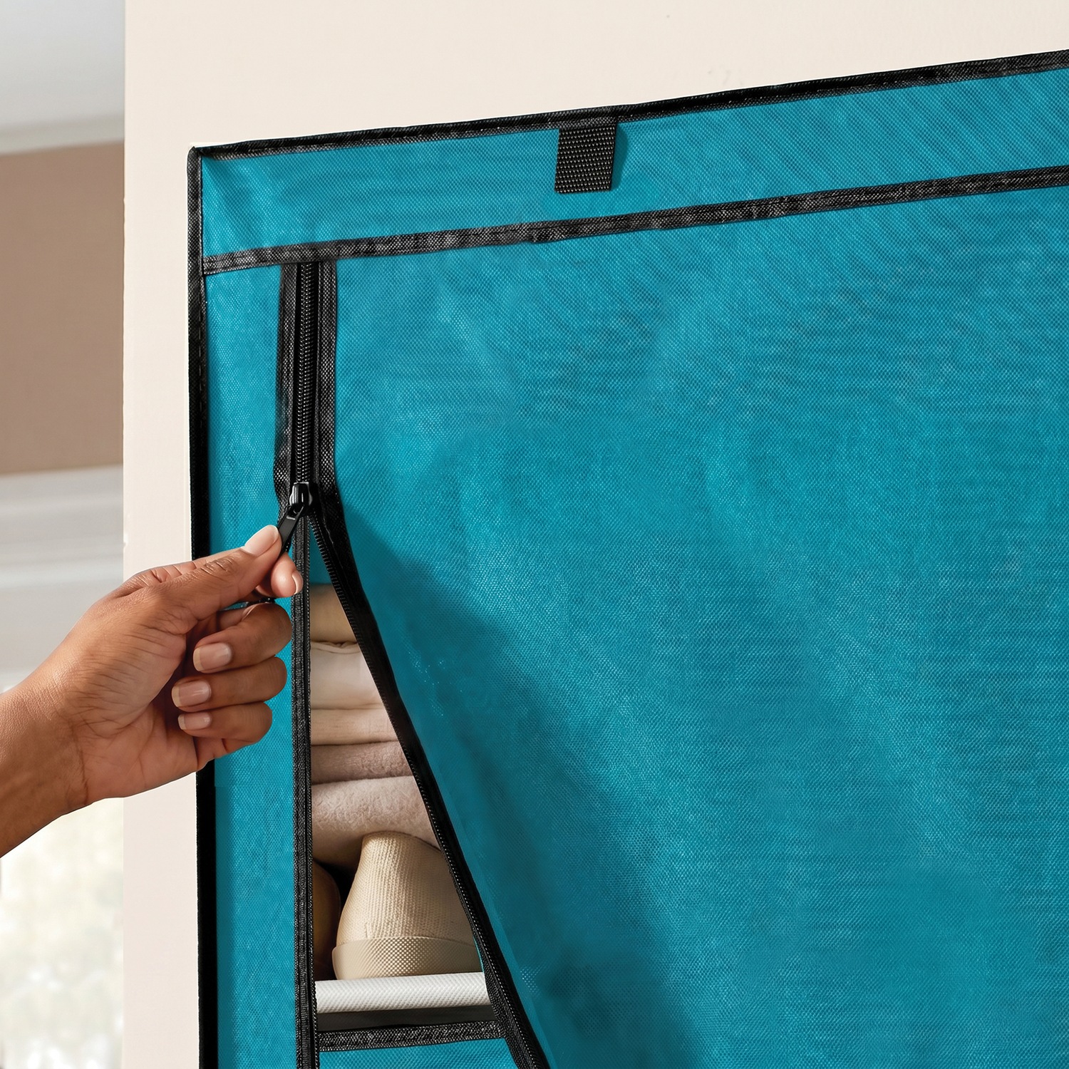 6-Layer Fabric Double Shoe Storage Organizer | Swiss Colony