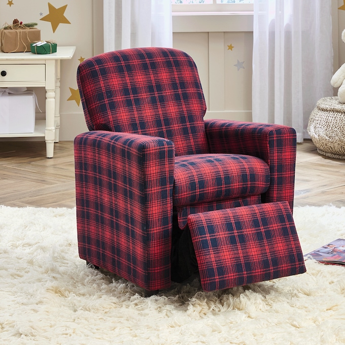 Kids’ Plaid Recliner, , large