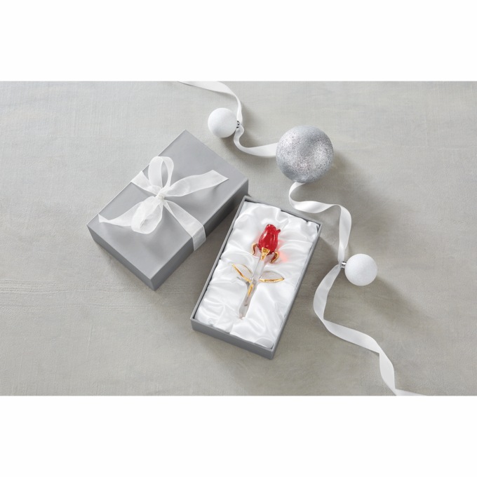 Glass Rose in Gift Box, , large