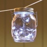 Set of 10 Solar Mason Jar String Lights, Clear, large