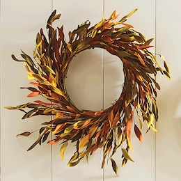 Fall Field Grasses Wreath, , large