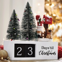 Christmas Countdown with Bottlebrush Trees, , large