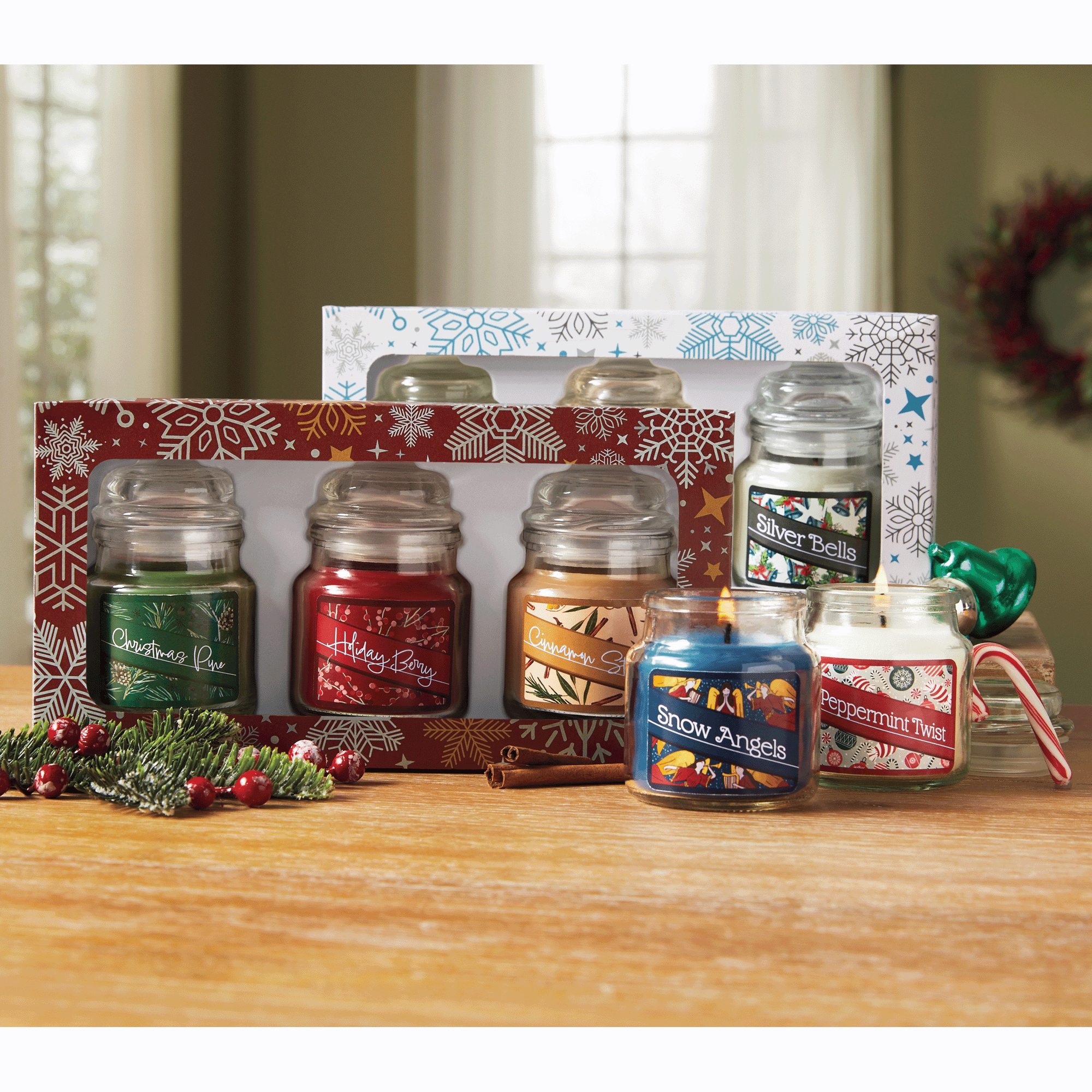 3-Piece Happy Holidays Candles Set | Swiss Colony