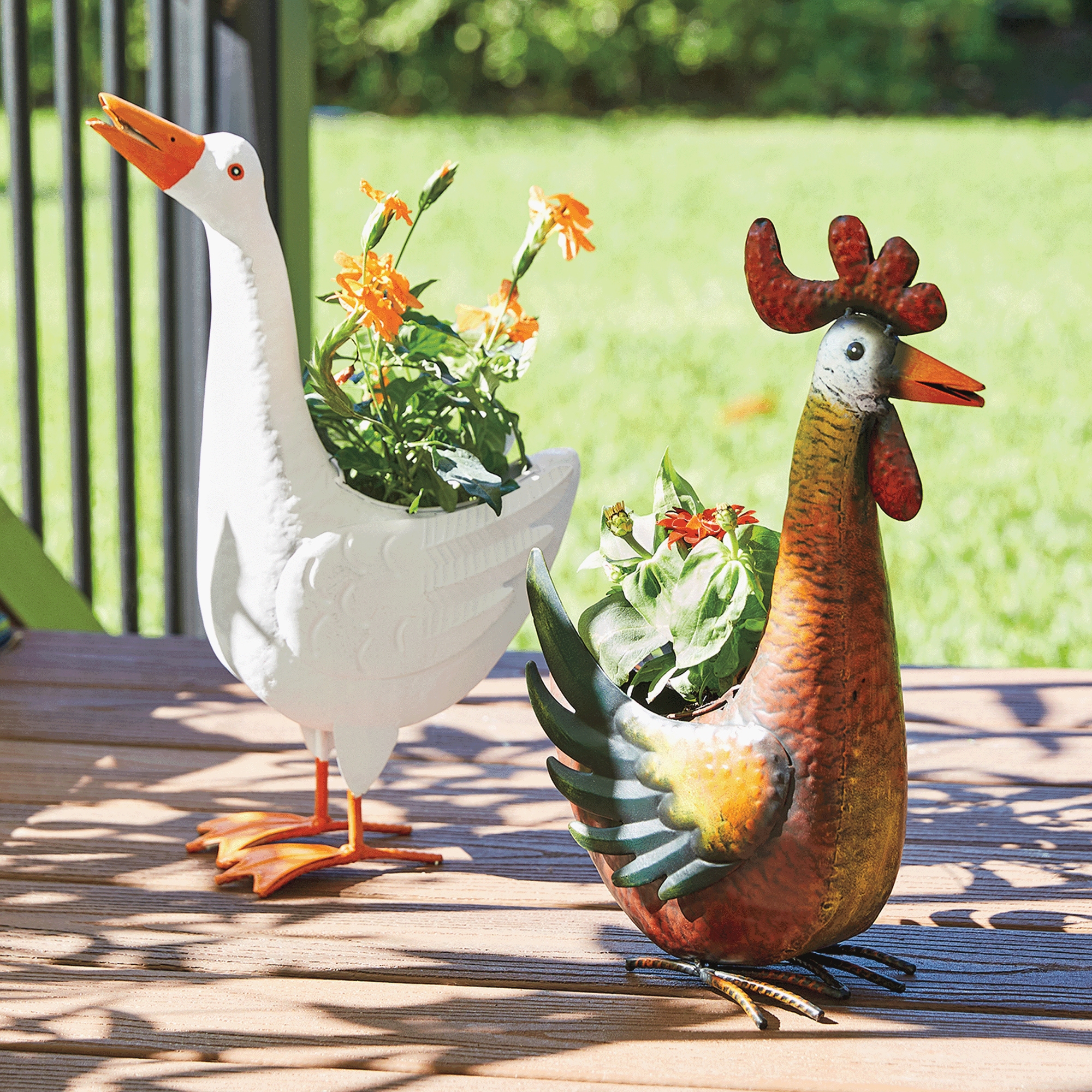 Metal Figural Farm Animal Planter | Swiss Colony